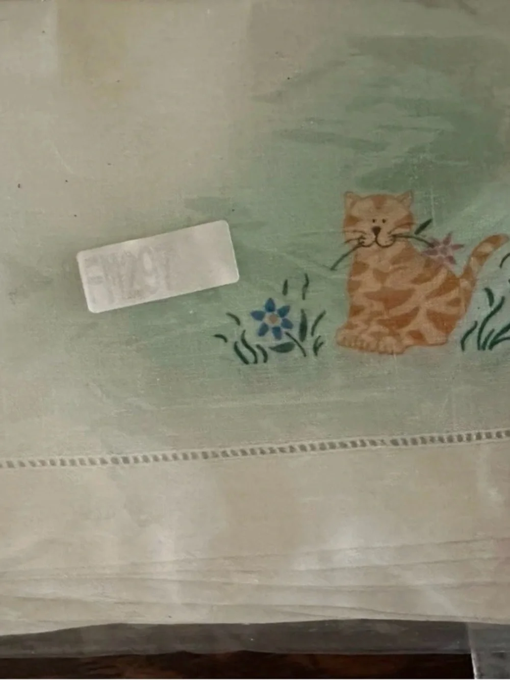 Cat Themed Linen Cloth Napkin Set of 8- Classic Home Dining- NEW in packaging